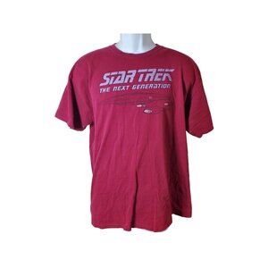 Star Trek The Next Generation Red T-Shirt Size L